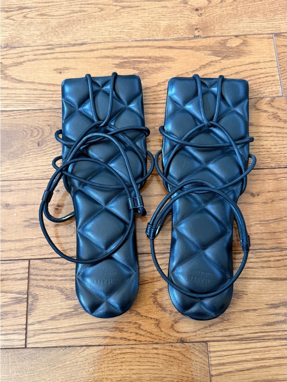 Khaite Celia Quilted Leather Sandal